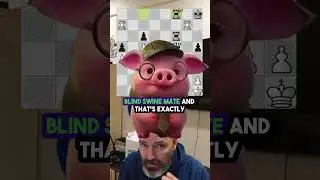 The BLIND SWINE MATE was pivotal in this game after a big blunder by black  #chess #checkmate