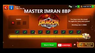 DRAGON WIN STREAK IN 8 BALL POOL COMPLETED by MASTER IMRAN 8BP