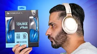 ZEBRONICS Duke Plus Wireless Over Ear Headphone with ANC, ENC, Gaming Mode | Born creator