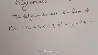 polynomial class X , Definition