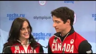 Tessa virtue and scott moir - sochi 2014 - canadian olympic figure skating team