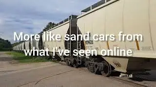 How long is this ELS train? 60? 80? 100 cars? 501 & 502 pull MASSIVE train south #trains#railfreight