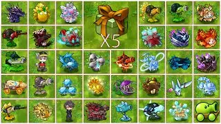 PvZ 1 Fusion 3.1 - 5 Random Plant Box Vs 5 Random Zombie Box - P25 - Who is strongest?