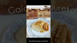 Galaktoboureko - greek custard pie with syrup #galaktoboureko #custard #greekdessert #greekrecipes