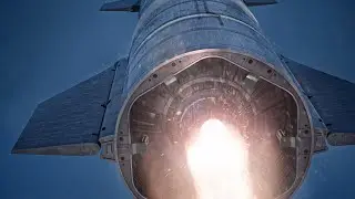 Starship SN9 flight - render