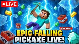 FALLING PICKAXE Control Chat TNT=Boom | SUB=MEGA TNT | Live 24/7 #minecraft #shorts