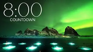 8 Minute Timer - Northern Lights with Chill Lofi Music