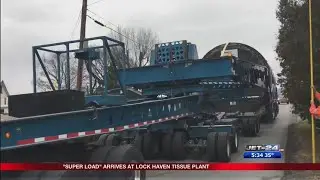 Yankee Dryer super load arrives in Lock Haven