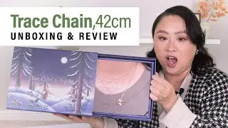 Распаковка цепочки Van Cleef and Arpels Trace Chain, 42 см | Праздничная упаковка 2025 года