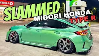 First SLAMMED Midori FL5 Type R on TRIPLE CHROME Wheels 🤩