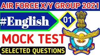 Airforce x/y group 2021 | Airforce english mock test | intake 2021 english practice test
