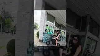 Sie setzte sich auf sein Bike 🤔