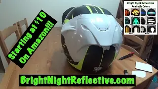 Adding reflective vinyl to a helmet, 3m 680cr