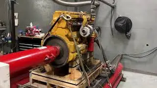 CAT 3116 Diesel Engine Being Dyno Tested