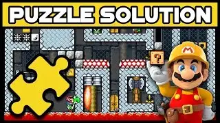 Super Mario Maker - One Screen Puzzle Walkthrough [#15] - Sharpshooter