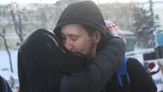 В день всех влюбленных казанцы организовали флешмоб, изобразив надпись KZN
