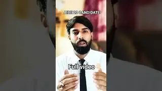 AIBE EXAM | AIBE 20 (2025) CANDIDATE |  FULL VIDEO IN RELATED VIDEO MUST WATCH |