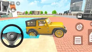 Franklin Driving Golden Thar With Chacha 🎮💥 indian theft auto simulator 