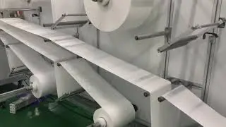 Automatic N95 fold mask making machine