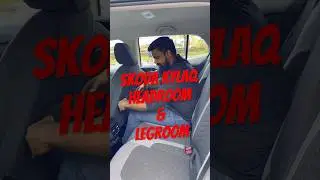 Skoda Kylaq Rear Seat Headroom and Legroom 🔥🔥🔥