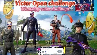 Victor open challenge room 1v1 fight WhatsApp voice ￼ challenge just fun 🤩 PUBG MOBILE #noobmalik