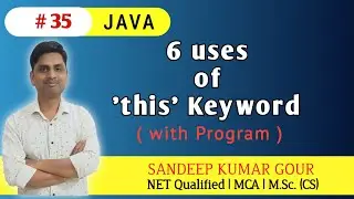 Uses of this keyword | 6 uses of this keyword