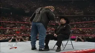 Triple H Beats Up Jim Ross! RAW IS WAR 4/10/99