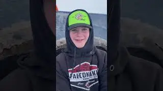 The Liam show . #fishing #icefishing #walleye #huntfishmb #icefishing #fishingcanada #walleyefishing