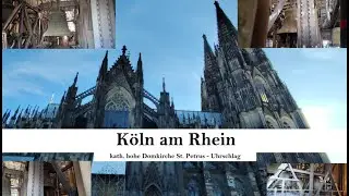 Köln a.R. (D) kath. hohe Domkirche St. Petrus - Uhrschlag (Turmaufnahme)