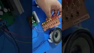 VU Meter without any ic without transistors #shorts #zaferyildiz #short #led #vumeter #pcb #diy #ic