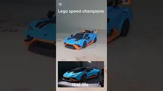 Lego speed champions Lamborghini revuelto and huracan sto Lego vs real comparison #LEGO #shorts