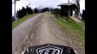 le pleney, morzine/les gets main run helmet camera 2016. Cube Factory Pilot mountain bike video