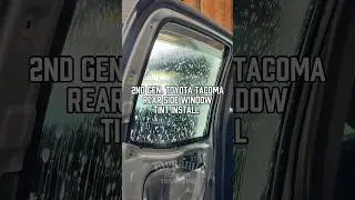 HOW TO: INSTALL WINDOW TINT | 2nd Gen Toyota Tacoma #windowtint #dynamicAWT #kauai #hawaii