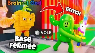 GLITCH POUR RENTR&Eacute; DANS UNE BASE FERM&Eacute;E ET VOLER UN BRAINROT RARE ! Steal a brainrot - Roblox