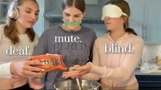 BLIND DEAF MUTE CHALLENGE!🍪🎀 *chaotic*