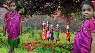 #Dhimsa dance of #Araku valley saree drape.. Fancy dress ideas.. Tribal attire..Folk dance attire..