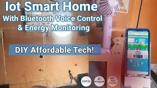 IoT Home Automation with Voice Control and Energy Monitoring Using ESp32 and Thingspeak