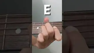 Guitar lessons for beginners (E chord) #guitar #chord