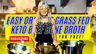 Easy Homemade Organic Grass Fed Keto Beef Bone Broth; for free! || Emma Voysey