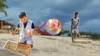 Beach Clean-Up Treasure Hunt: Discovered Infinity Stone Rings & Giant Hammer! #beachcleanup