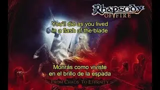 Rhapsody of Fire - Flash Of The Blade (Iron Maiden Cover) [Lyrics & Sub.Español]