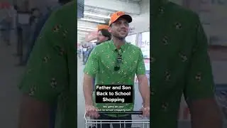 Father and Son Back To School Shopping #shorts