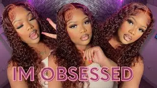 AUBURN BADDIE 💥 Easy Curly 5x5 lace Wig Install Ft. Megalook