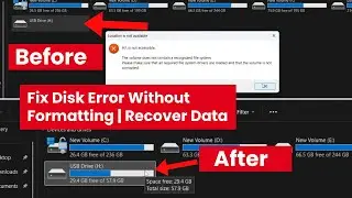 How to Fix Disk Error Without Formatting | Recover Data