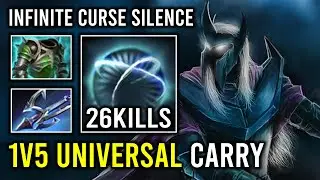EPIC 1v5 Run At Them 100% Unlimited Curse Silence Hyper Universal Abaddon Dota 2
