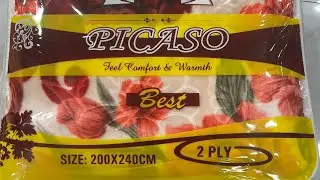 Picaso Bouble Bed Double Play Blanket Faislabad