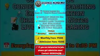Science Academy Online classes....📚