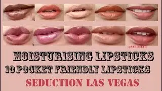 Seduction Las Vegas Mini Lipsticks | First on YouTube | Swatches | Honest Review | SahiJeeth