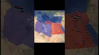 Egypt vs Libya using Google Earth (Fictional) #mapping #war #egypt #libya