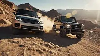 Desert mountain in range rover and Mercedes G Wagon cars racing #trending #trendingshorts #popular 